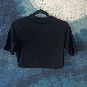 Naked wardrobe black crop top